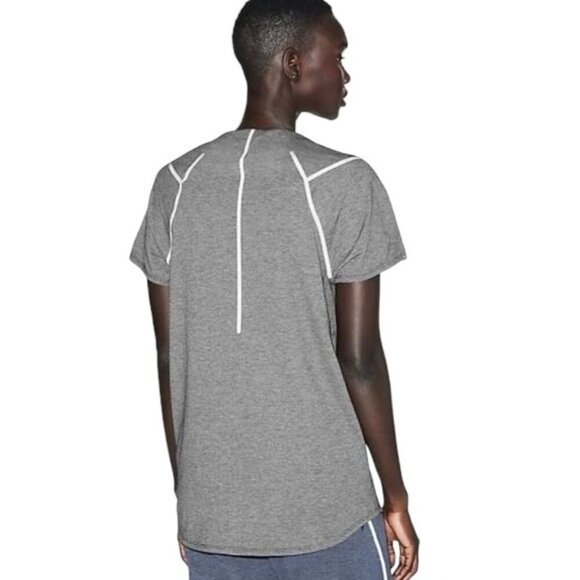 Refract Short Sleeve lululemon lab heathered black size 8/10 - Picture 1 of 7